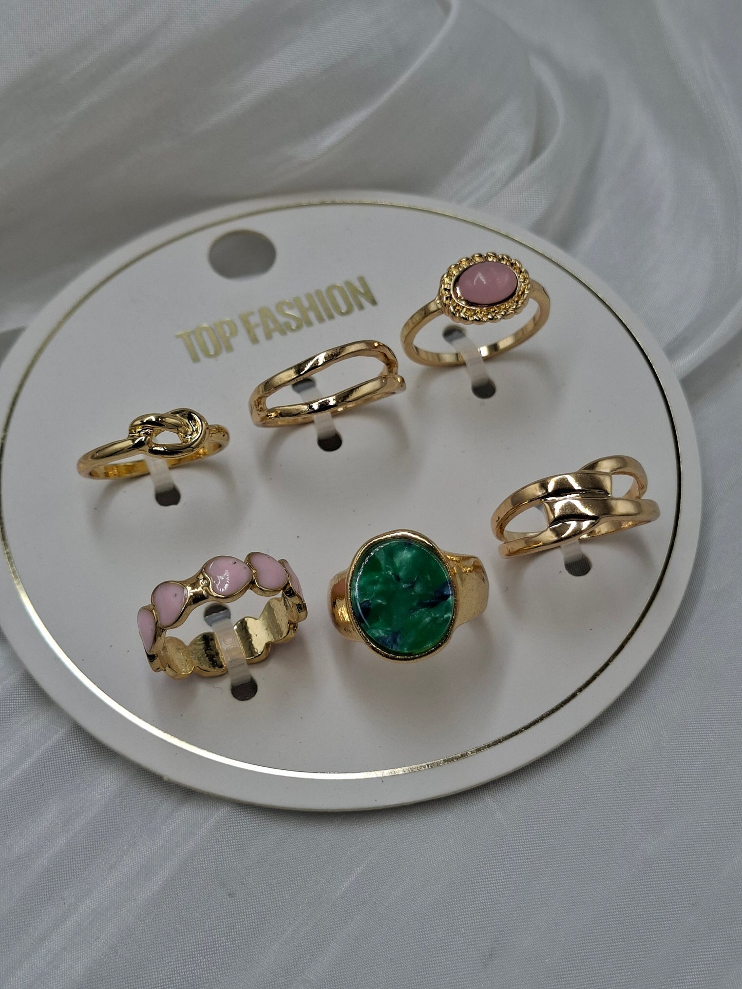 Gold Knuckle Ring Set