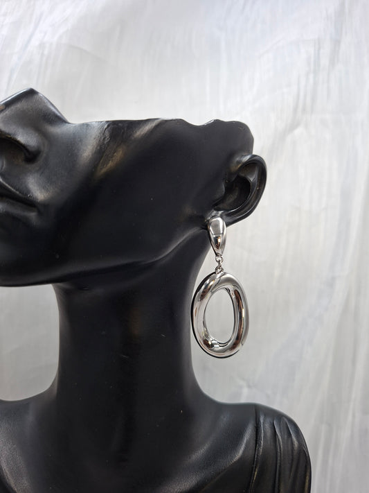 Oval Drop Earrings