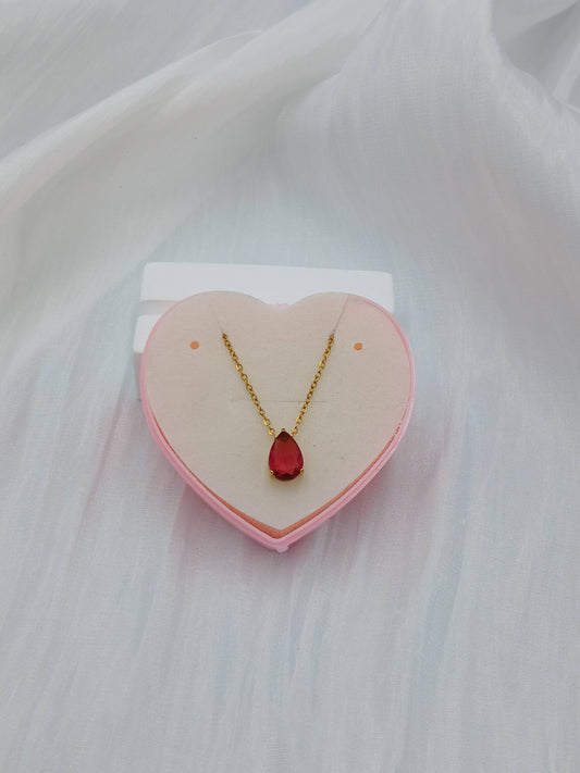 July birthstone necklace