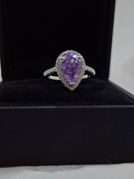 Shop Amethyst Zircon Ring for Women at ElsaLagos in Nigeria