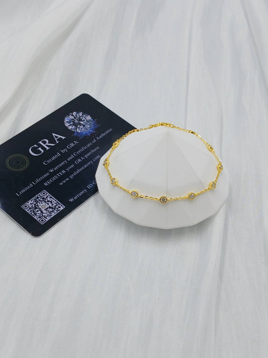 Moissanite diamond bracelet