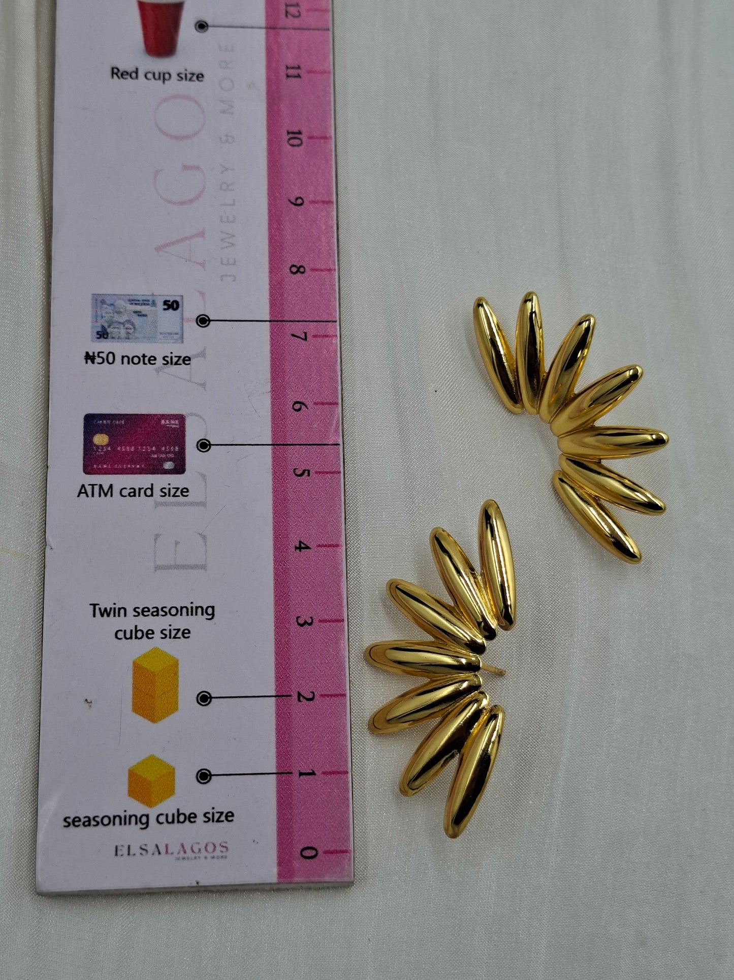 Shop Gold Spike Earring for Women at ElsaLagos in Nigeria