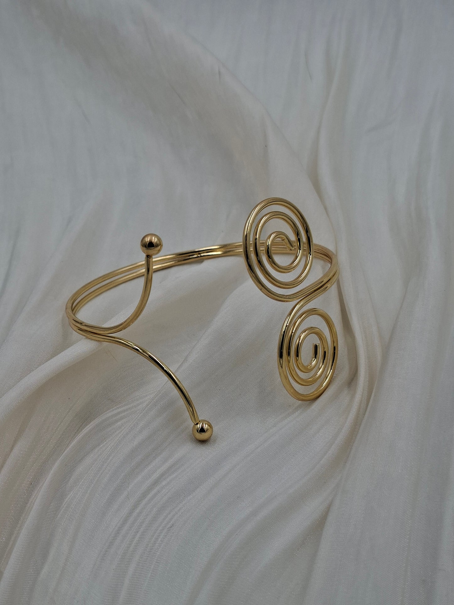 Buy Gold Spiral Armlet for Women at ElsaLagos in Nigeria