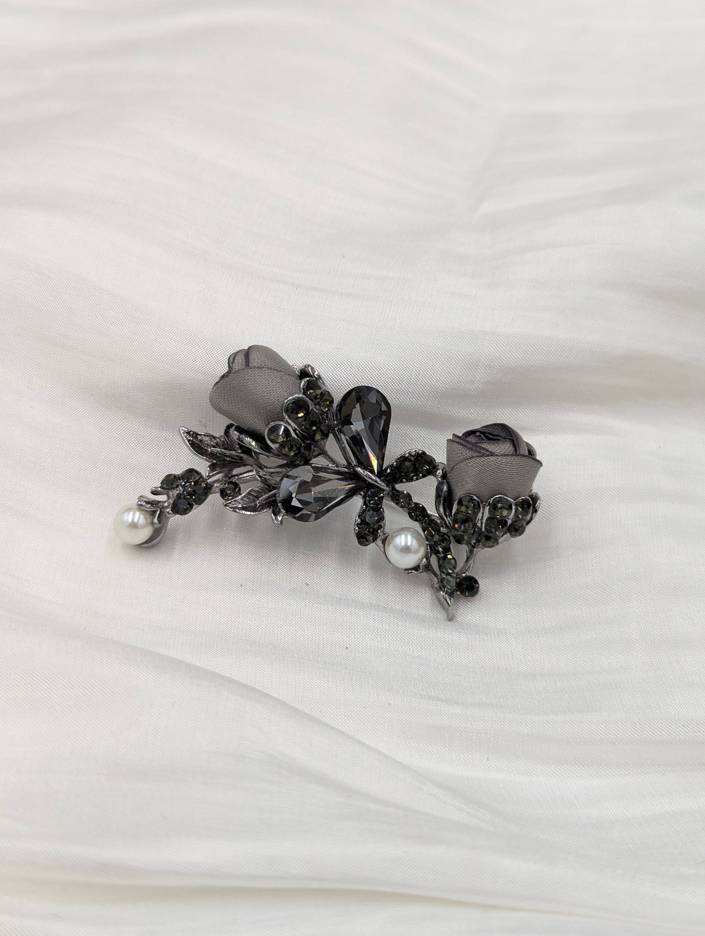Black Rose Brooch
