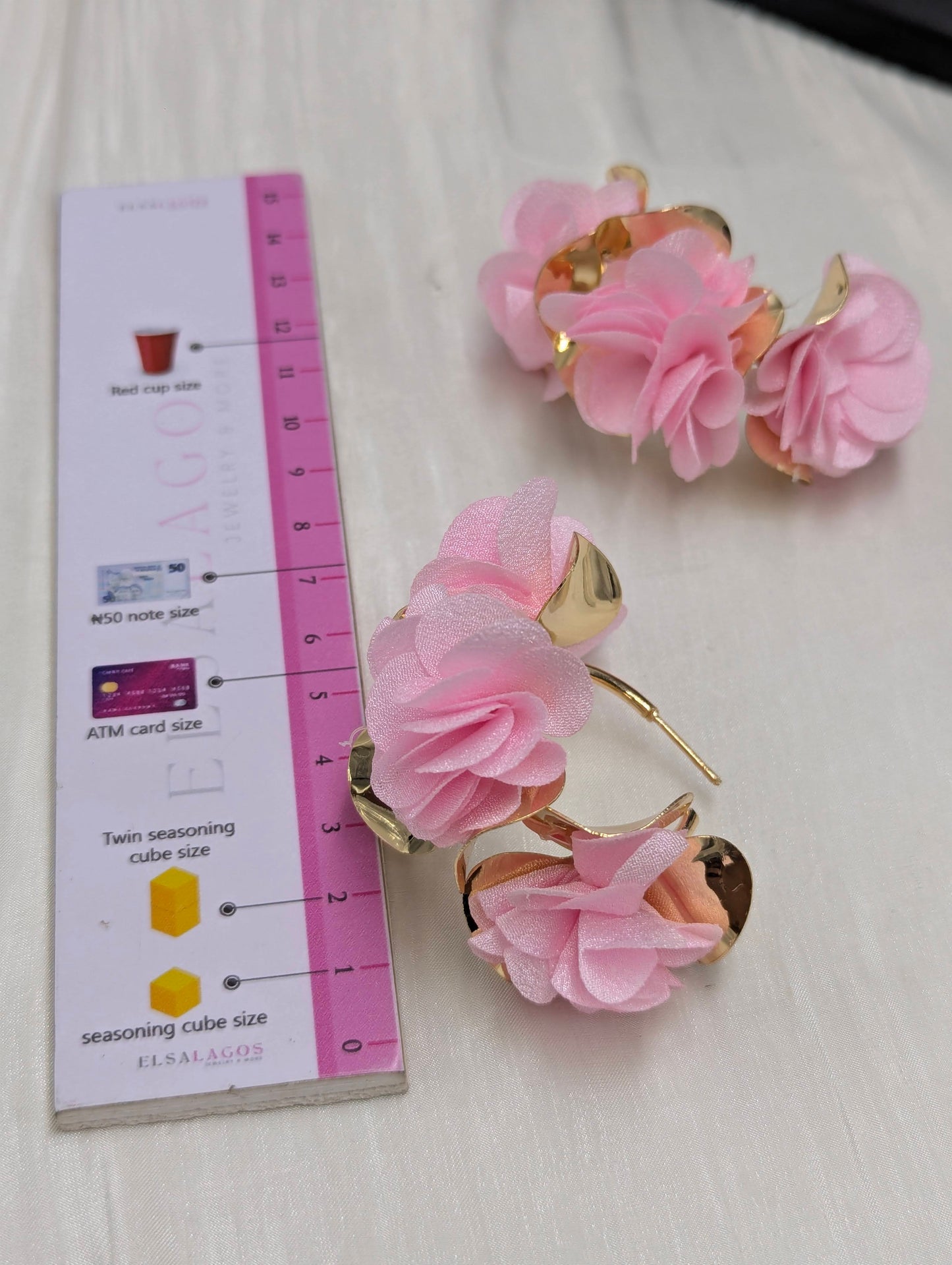 Ruffle Hoop Earrings