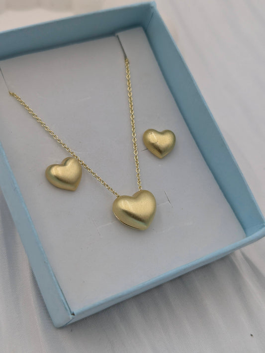 Heart Necklace Set
