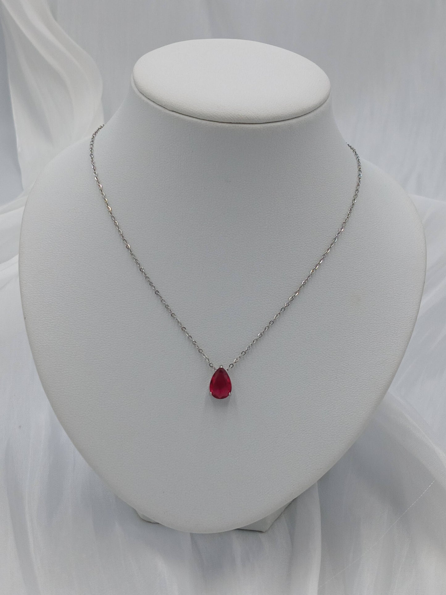 July birthstone necklace