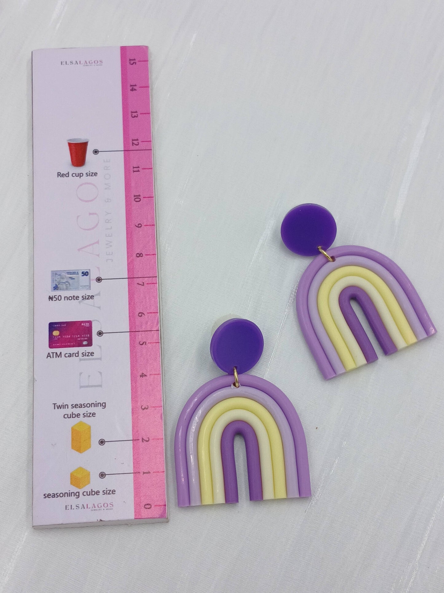 Polymer clay earrings
