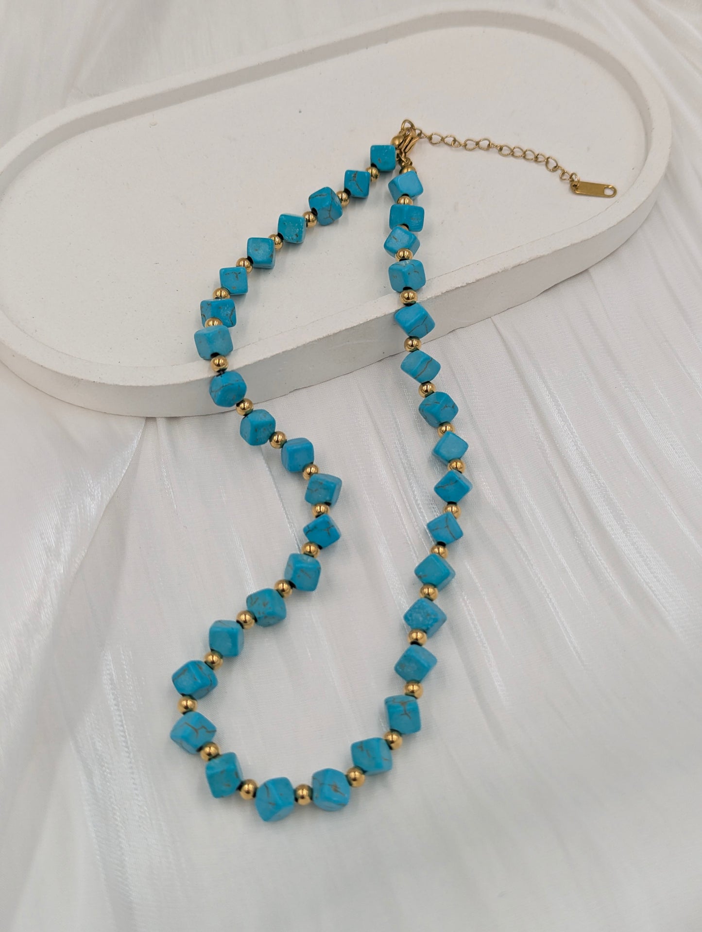 Shop Turquoise Beaded Necklace for Women at ElsaLagos in Nigeria