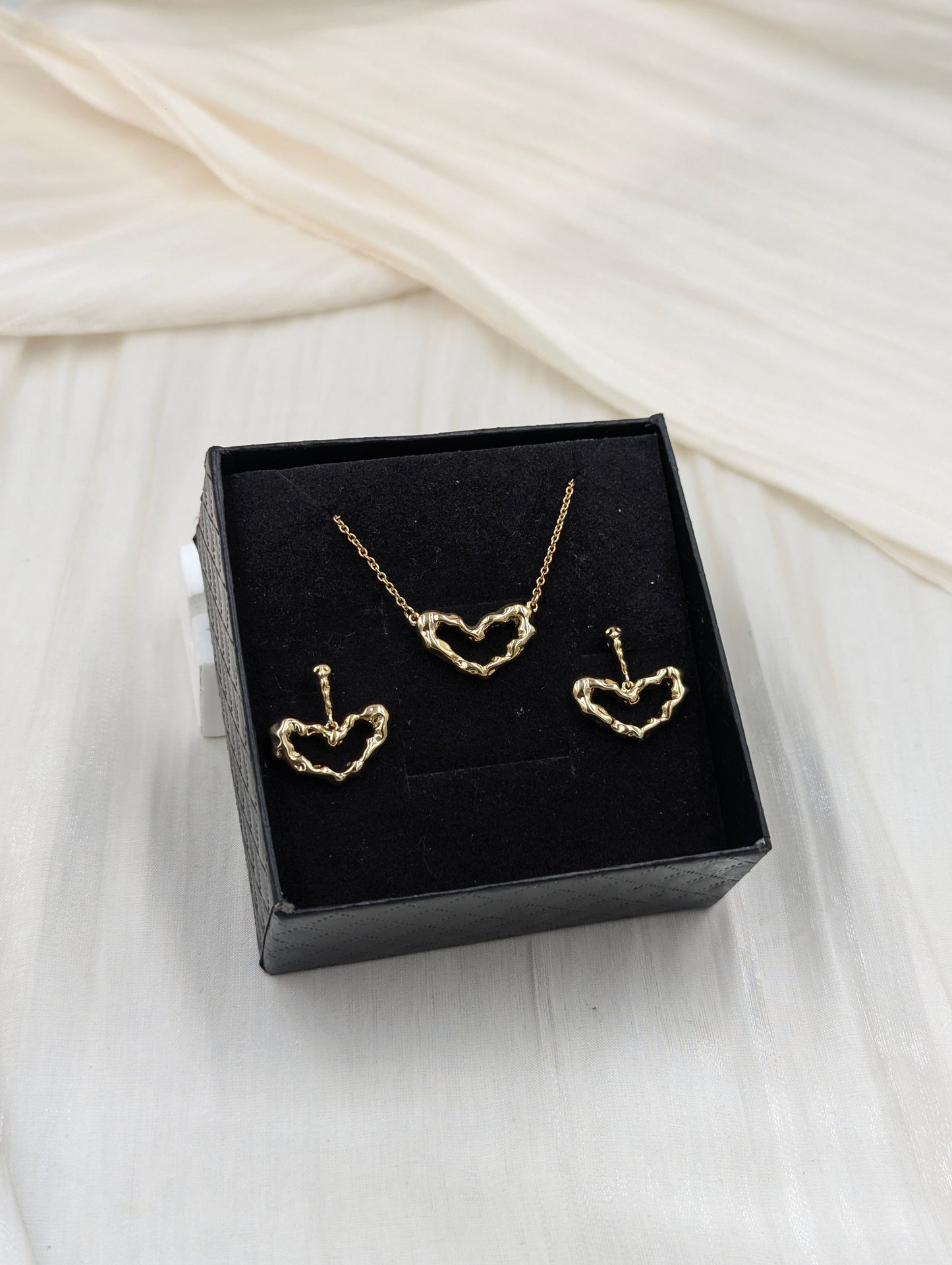 Heart Necklace Set