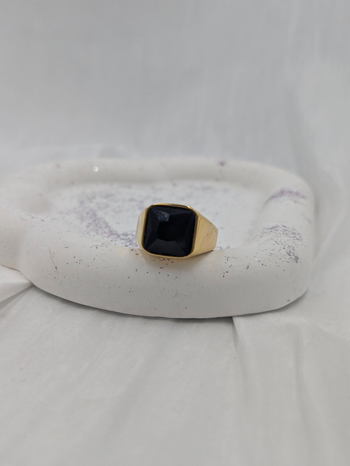 Black Gem Ring (size 9)