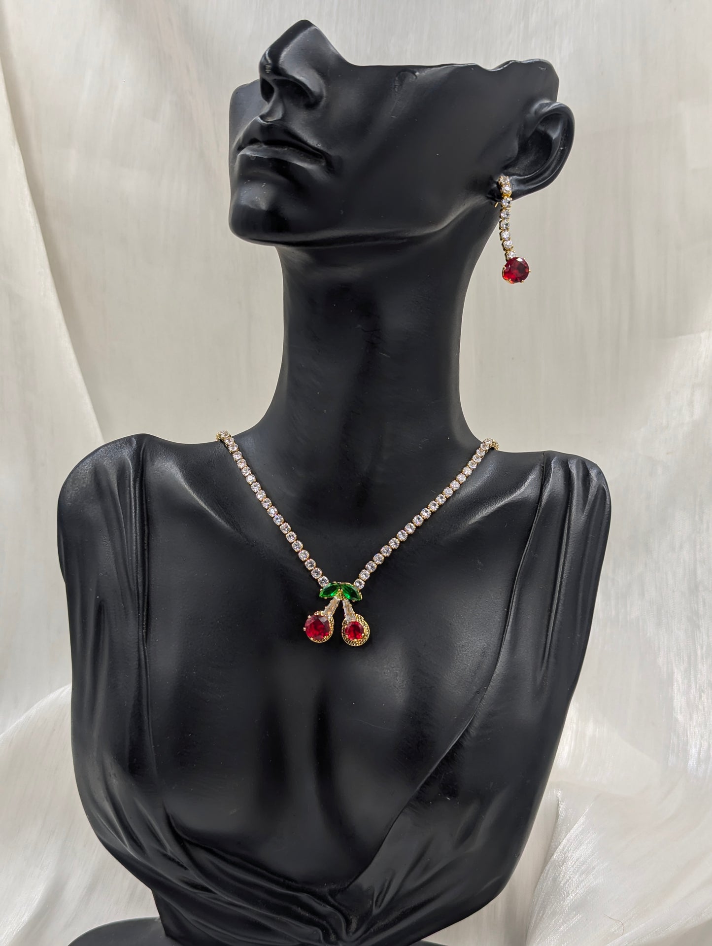 Cherry Necklace Set