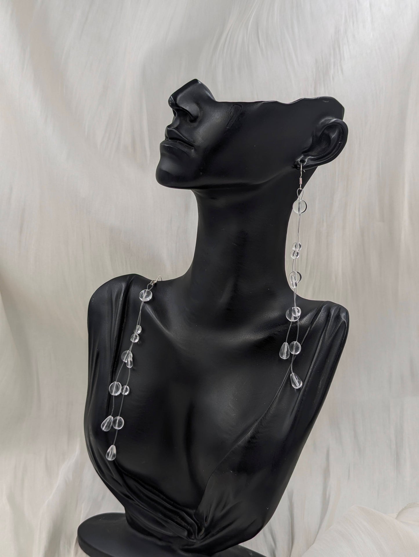 Double Dewdrop Tassel Earrings