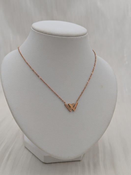 Double V Necklace