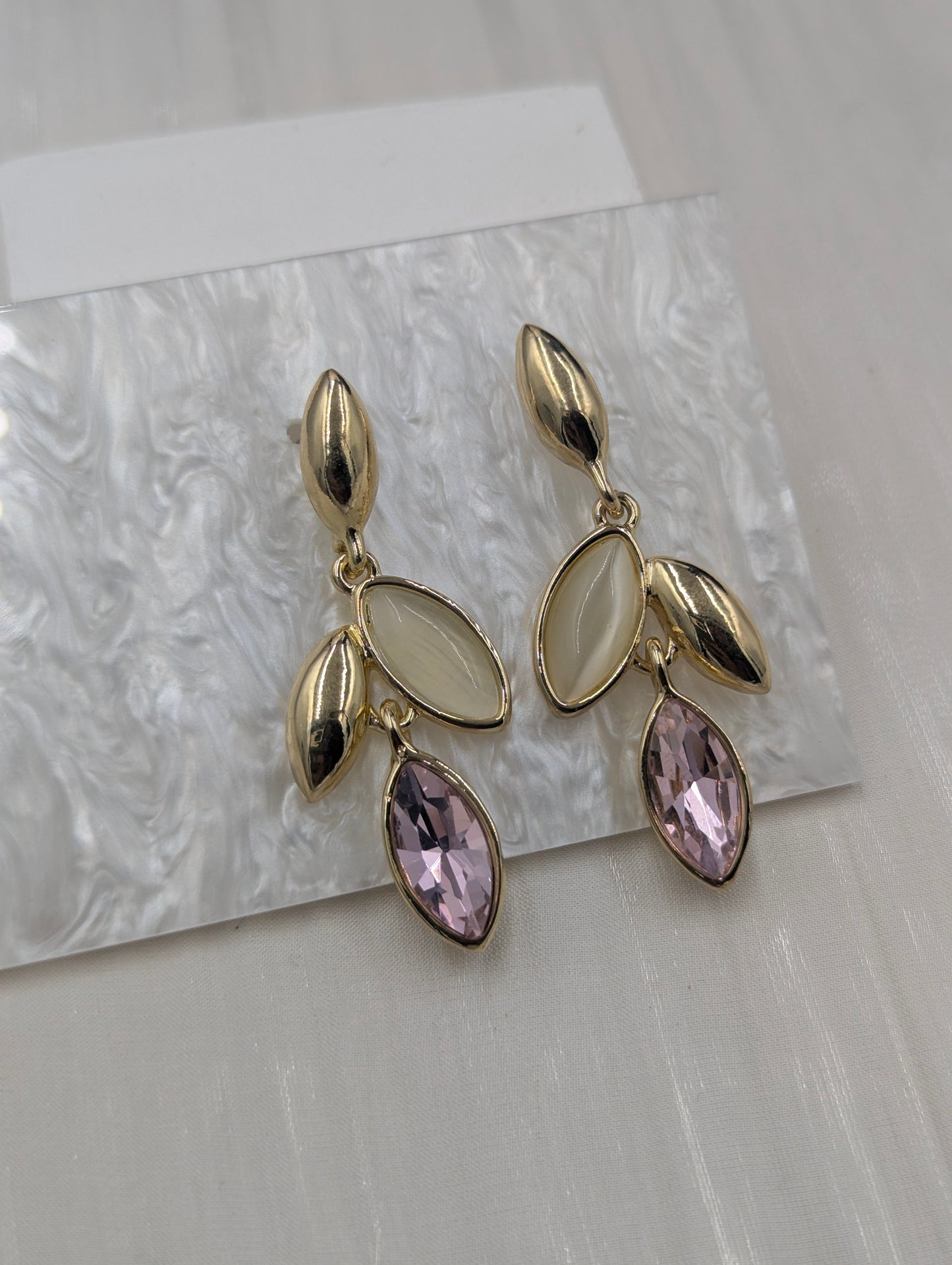 Flower Gem Earrings