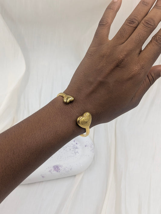 Heart Cuff Bangle