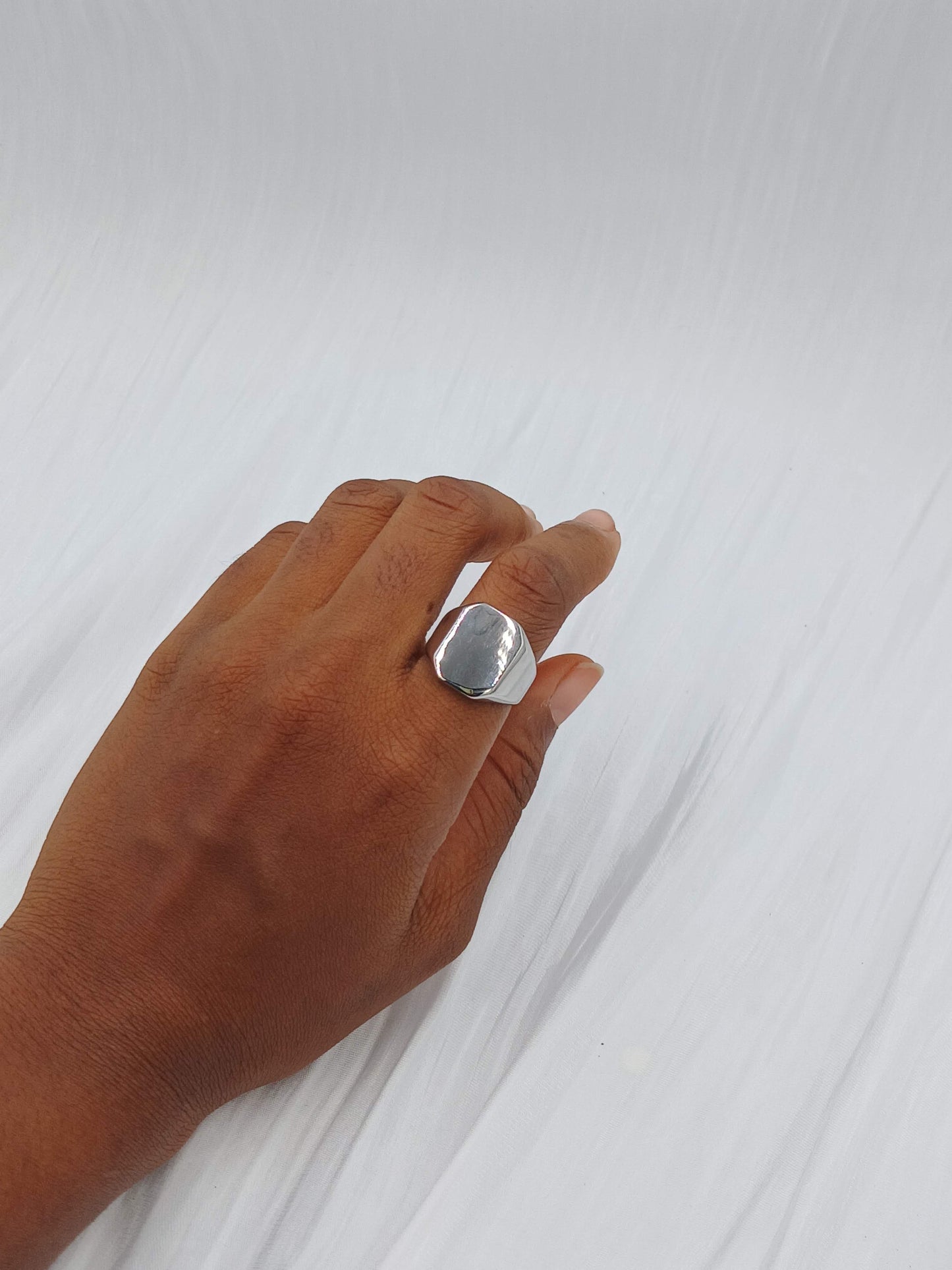 Rectangle Signet Ring (size 9-10)