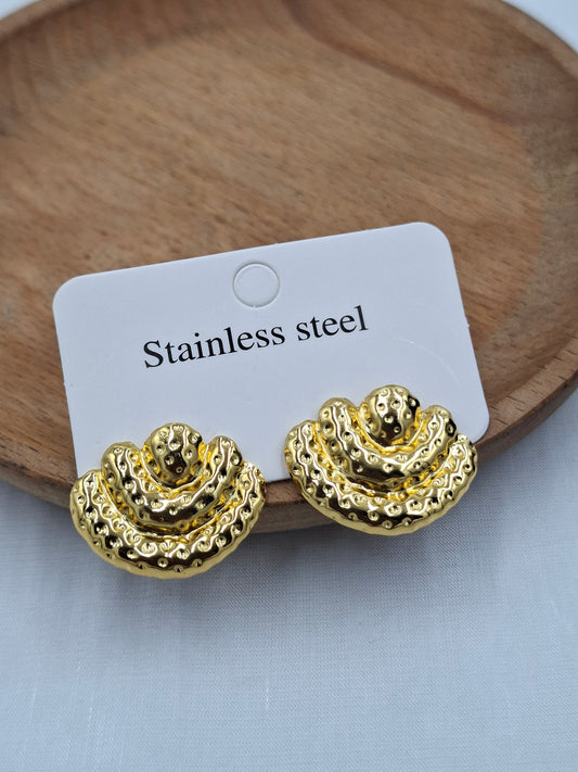 Gold Wave Earrings