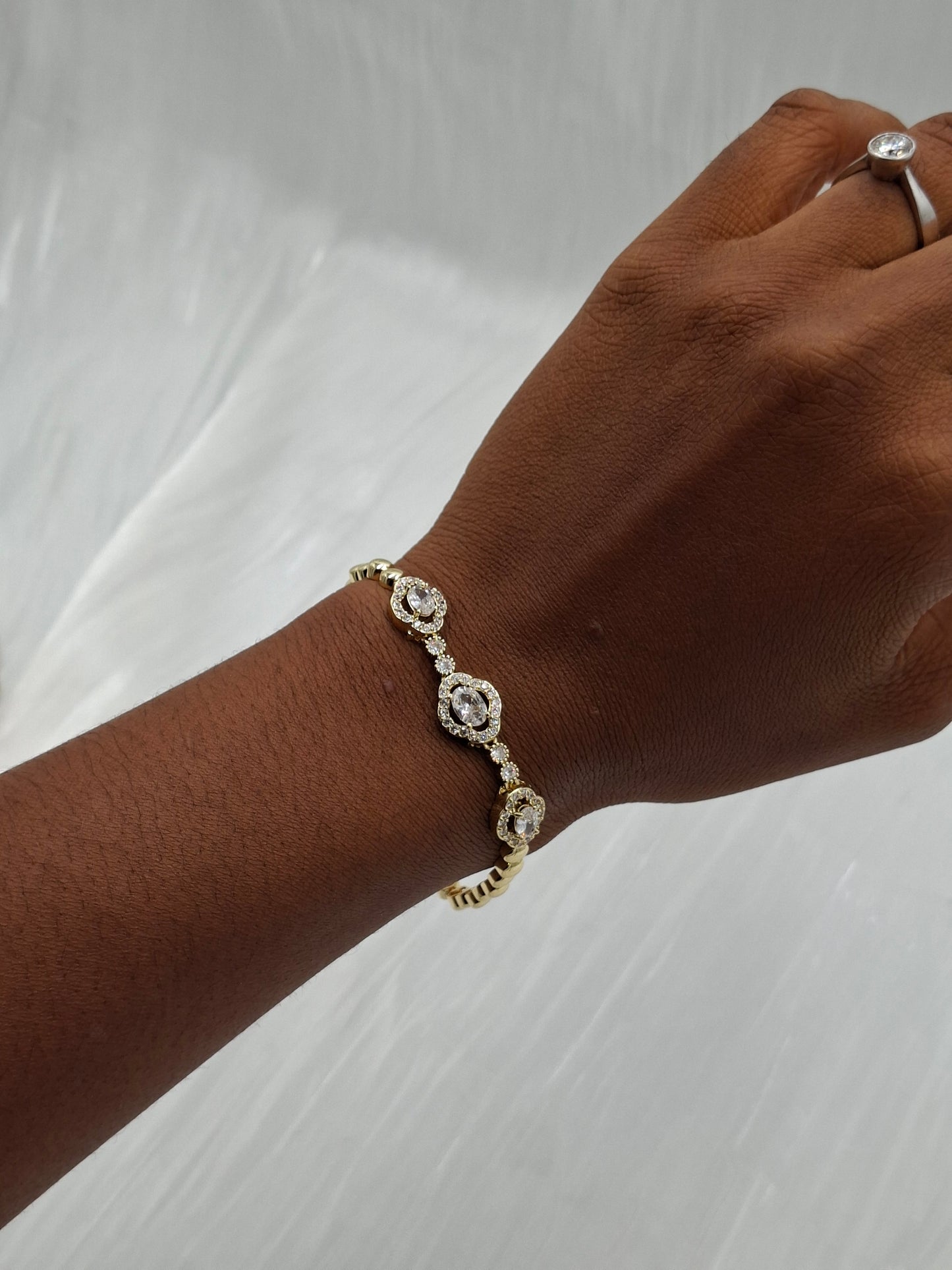 Flower CZ Bracelet