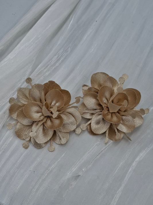 Brown Petal Earrings