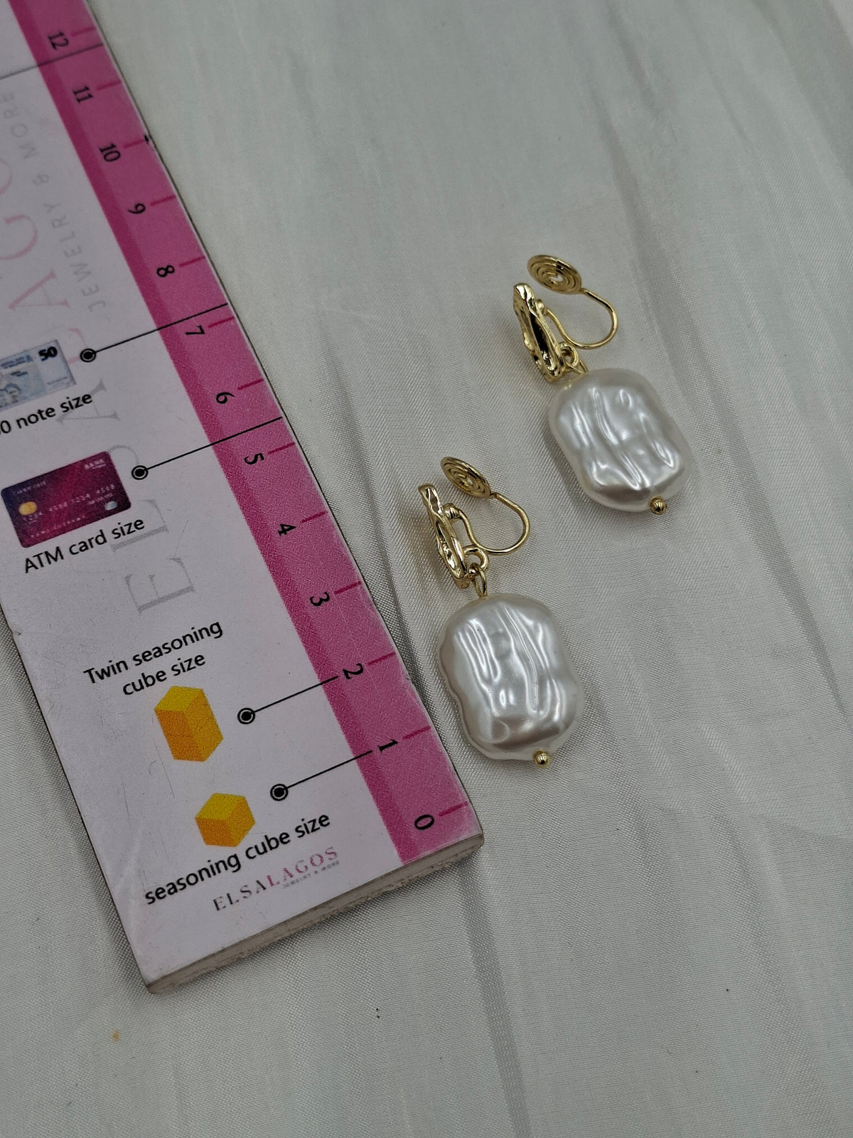 Baroque Pearl Clip On Earrings