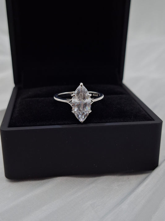 Classic Valencia Zircon Engagement Ring (size 7)