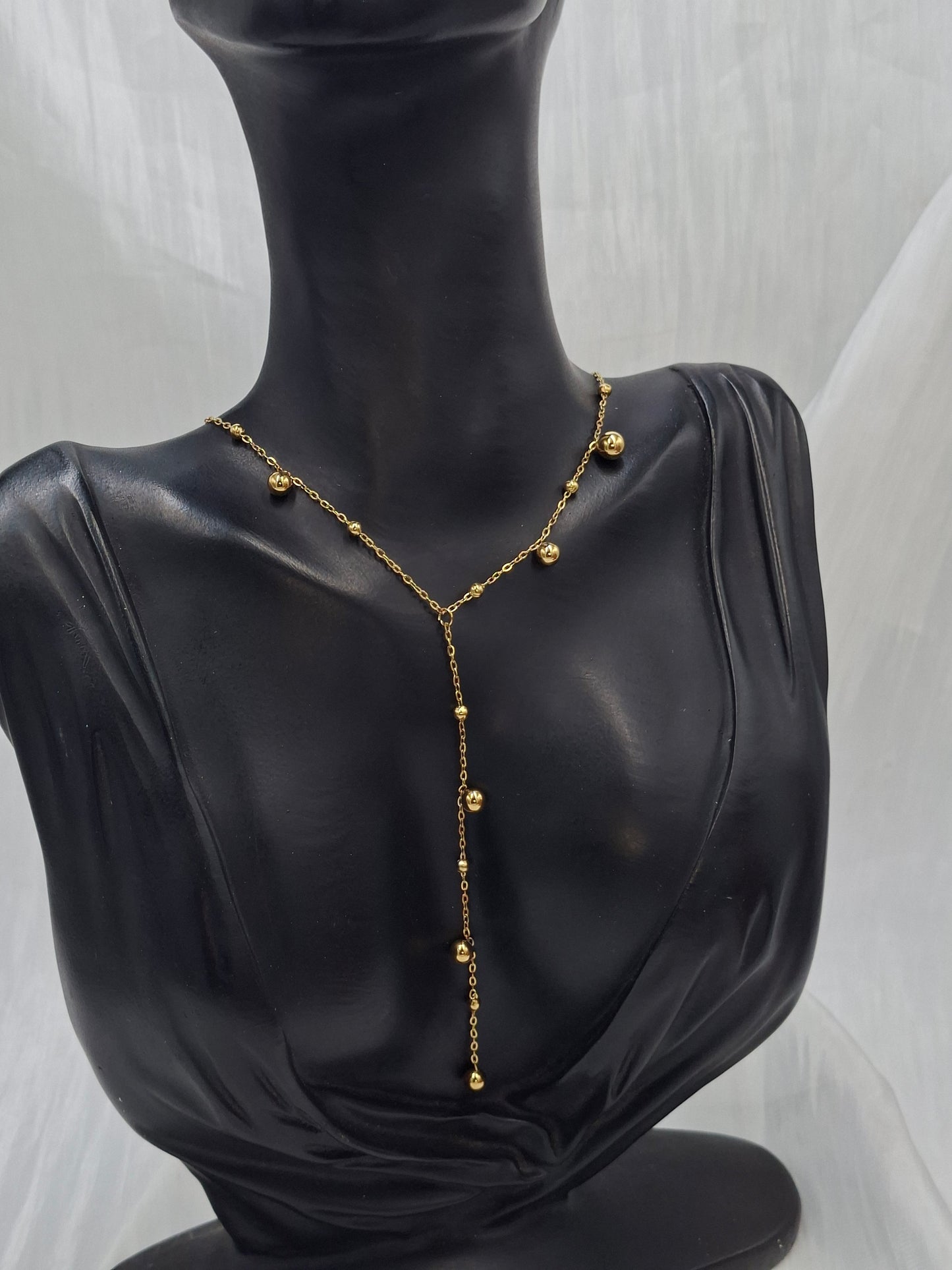 Ball Y Necklace