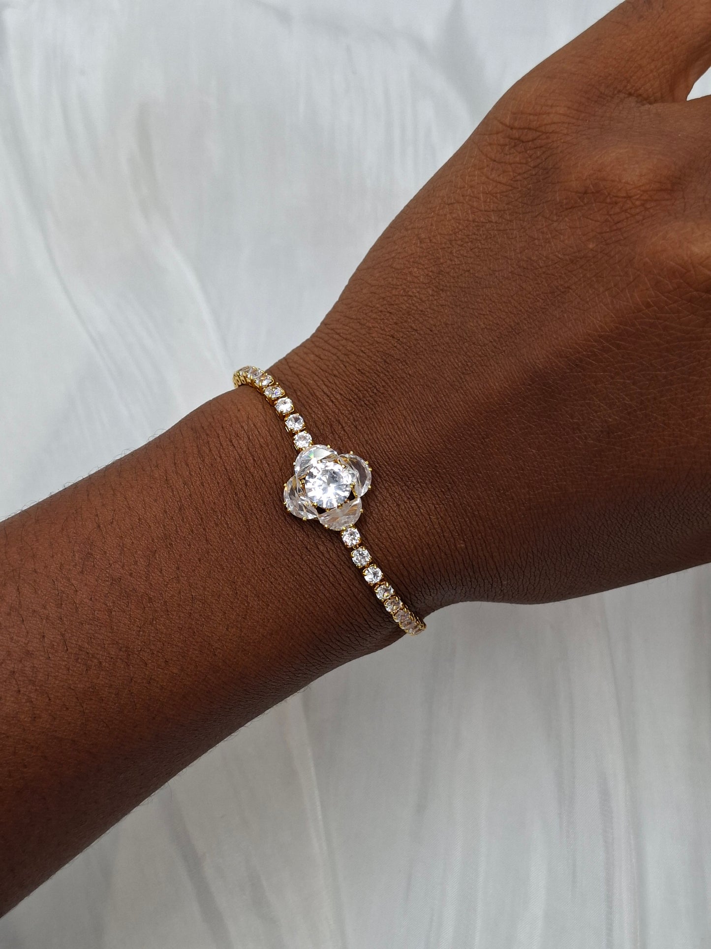 Clover Tennis Drawstring Bracelet