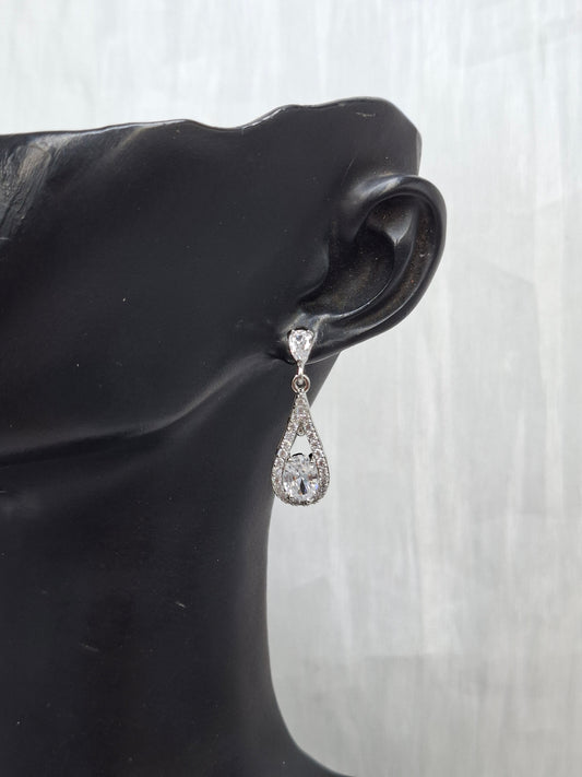 TearDrop CZ Earrings