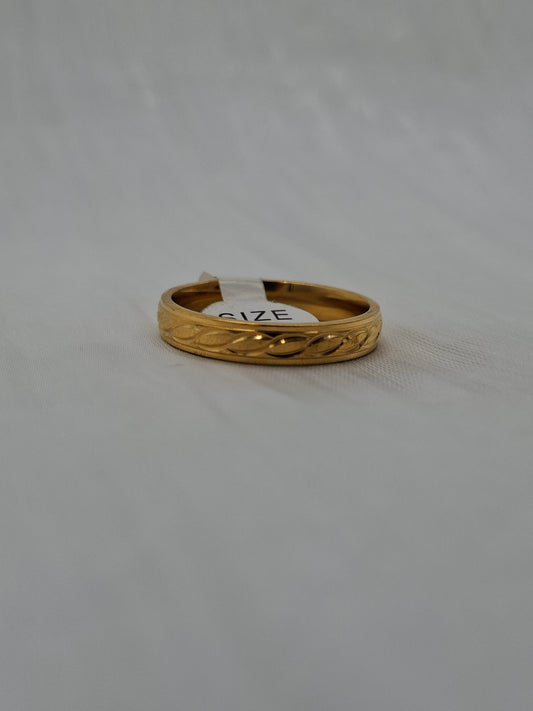 Gold Wheat Band (size 11)