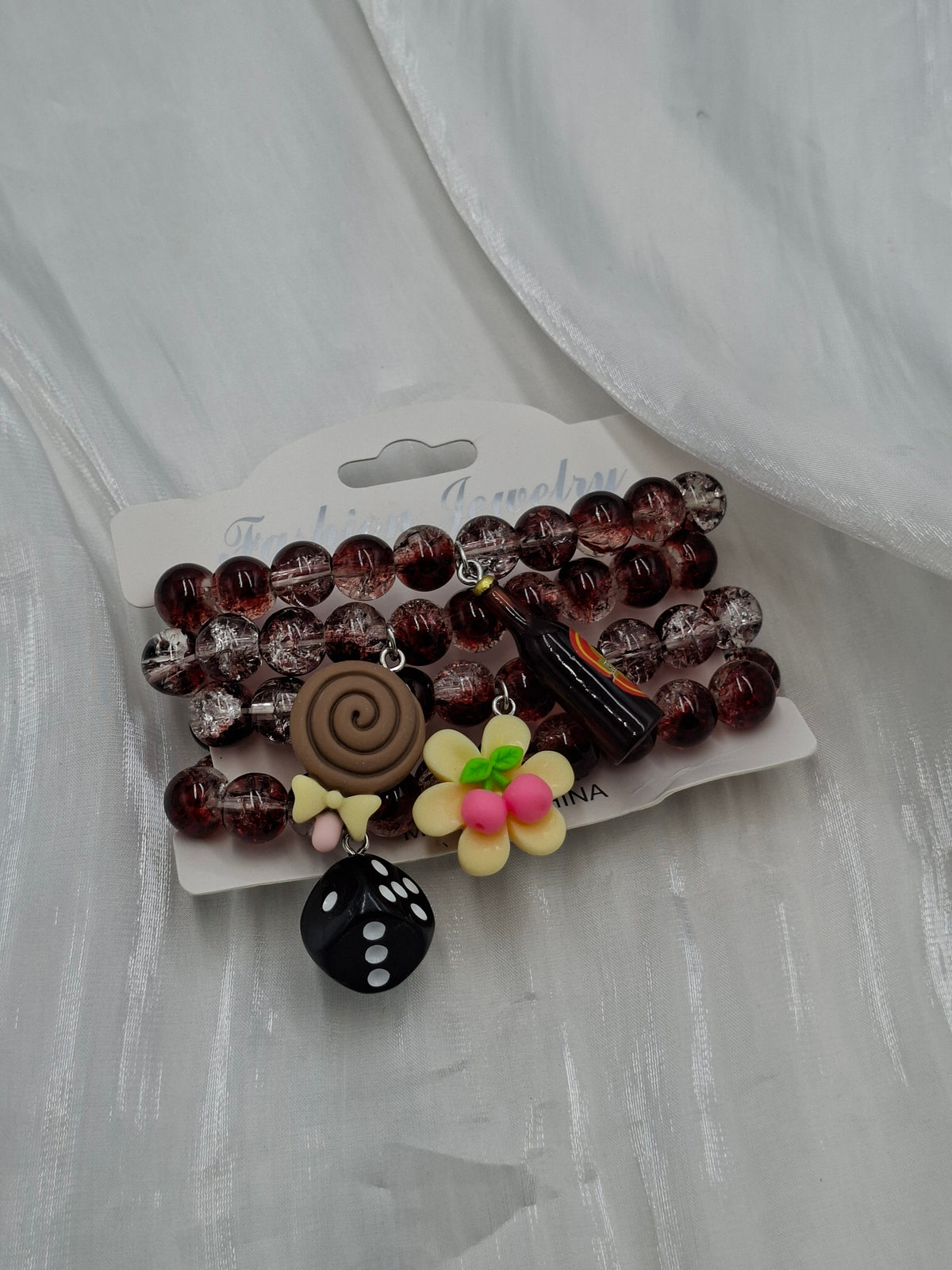 Brown Glass Bead Bracelets