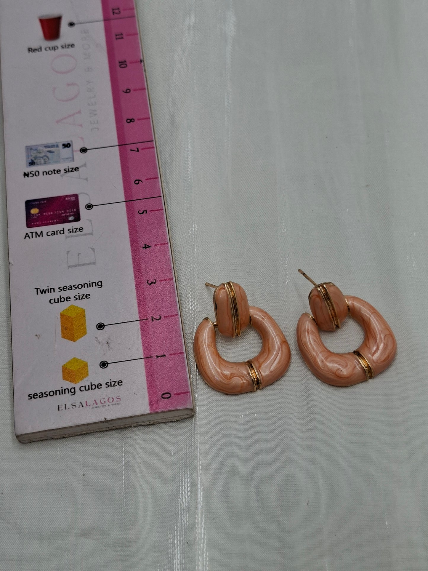 Dainty Peach Earrings