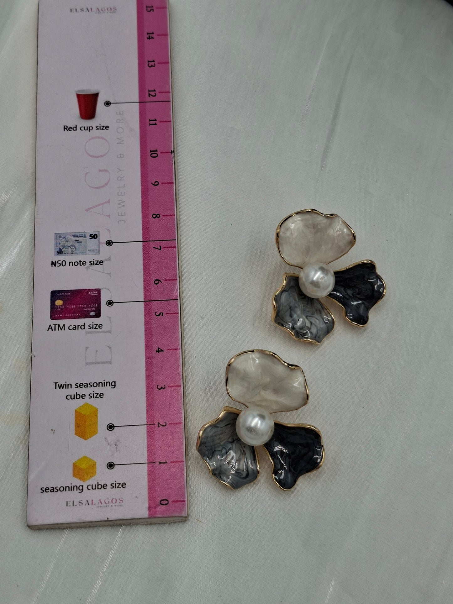 Sapphire Enamel Earrings