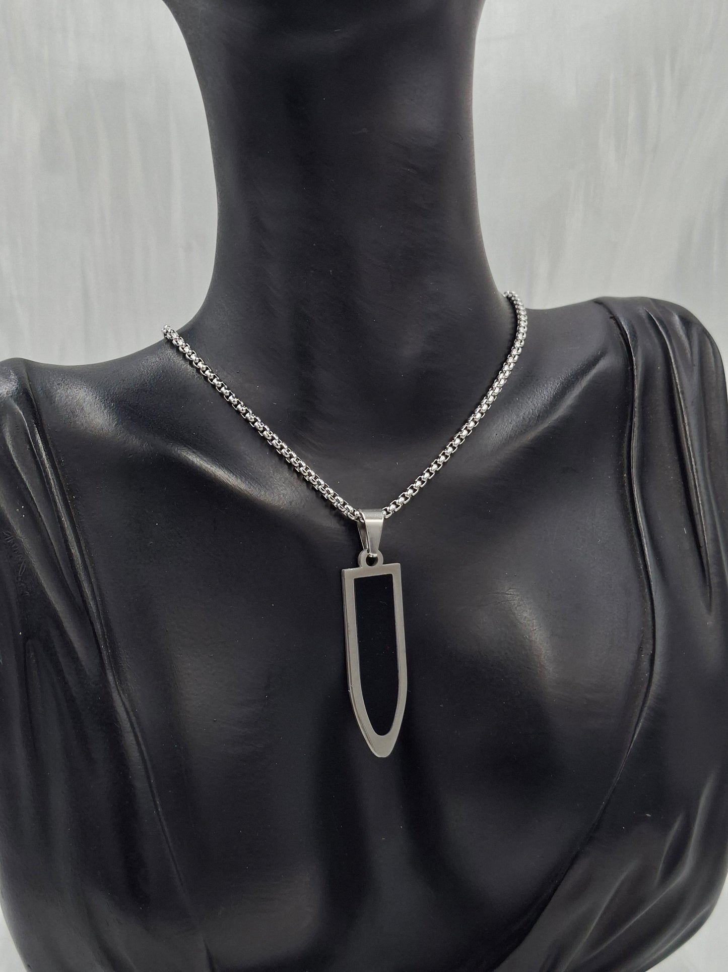 Post Dogtag Necklace