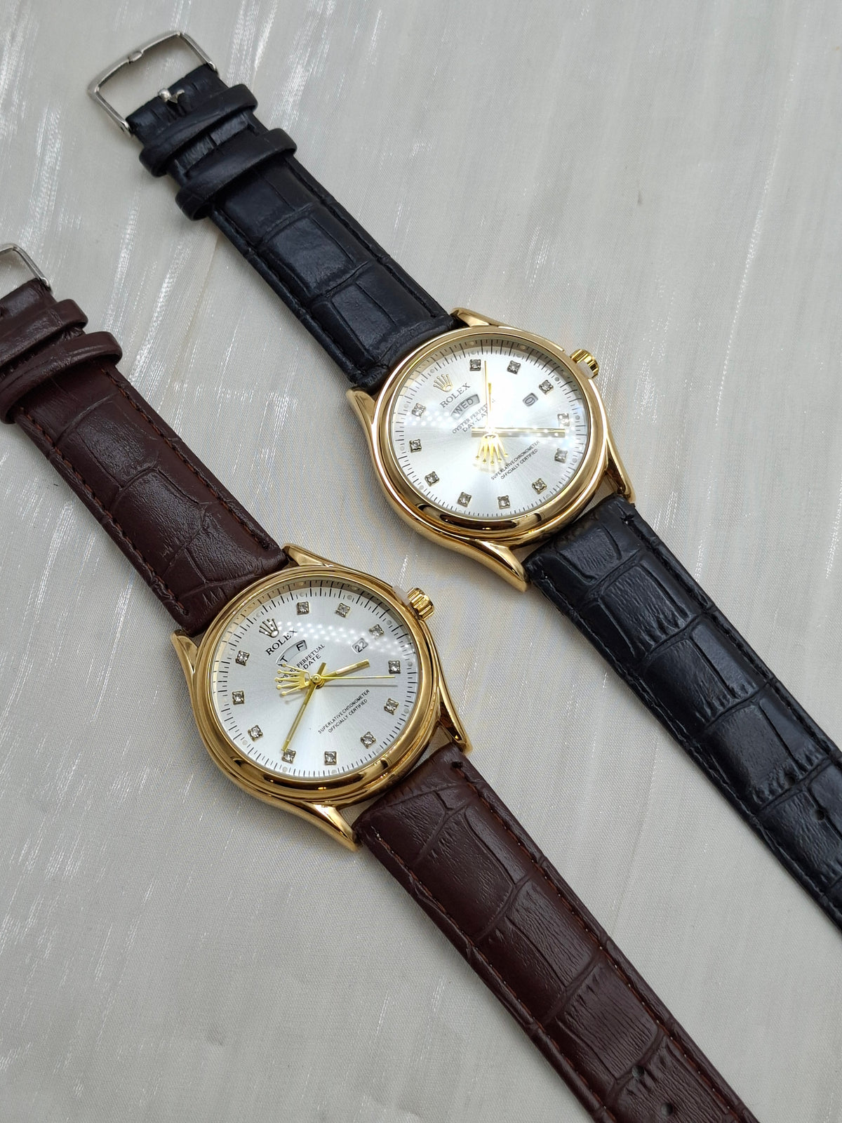 Rolex Leather Wristwatch