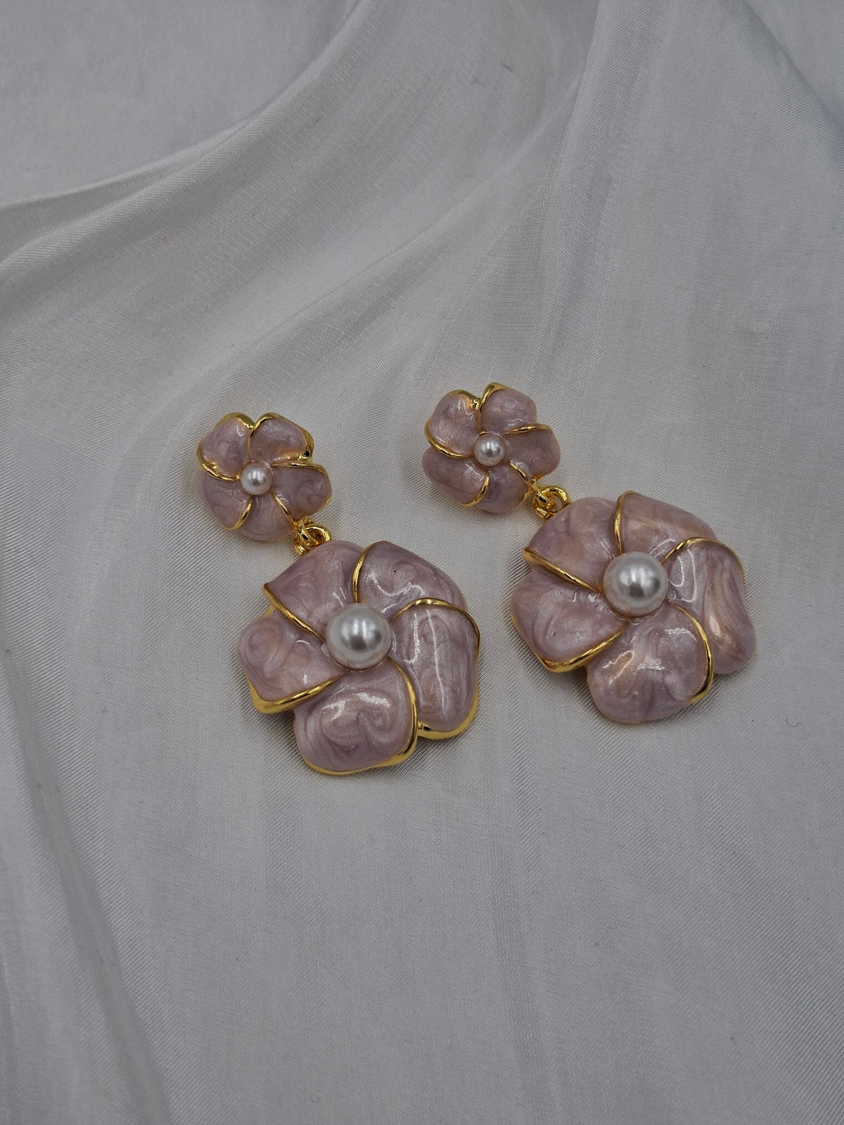 Camellia Flower Earrings
