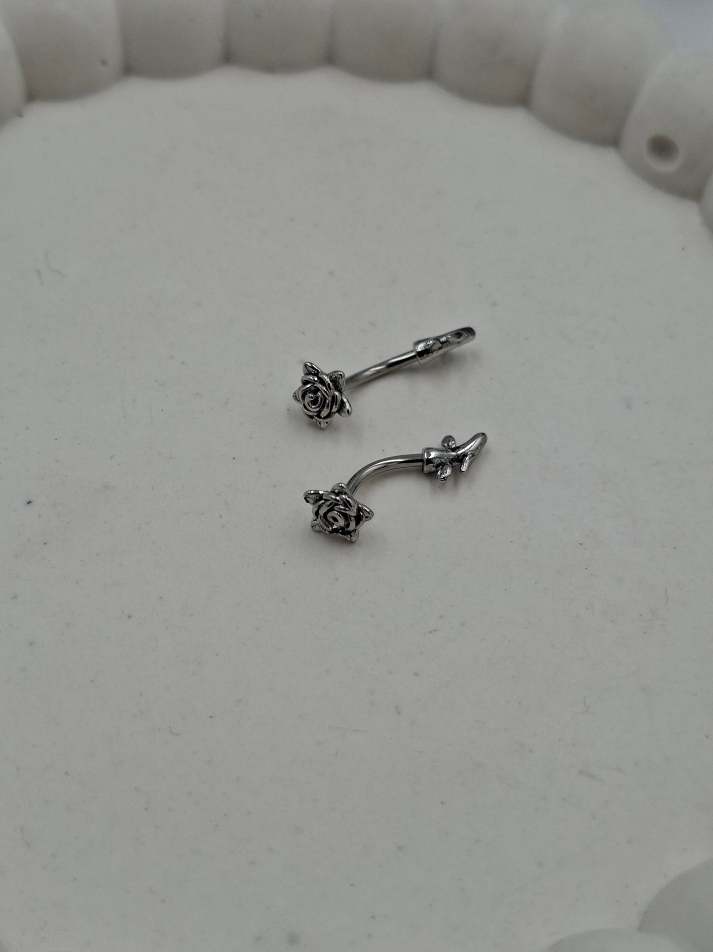 Rose Curved Rod Studs