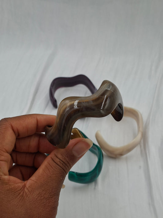 Wavy Acrylic Bangles
