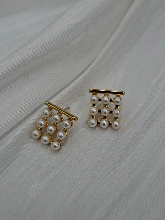 Pearl Curtain Earrings