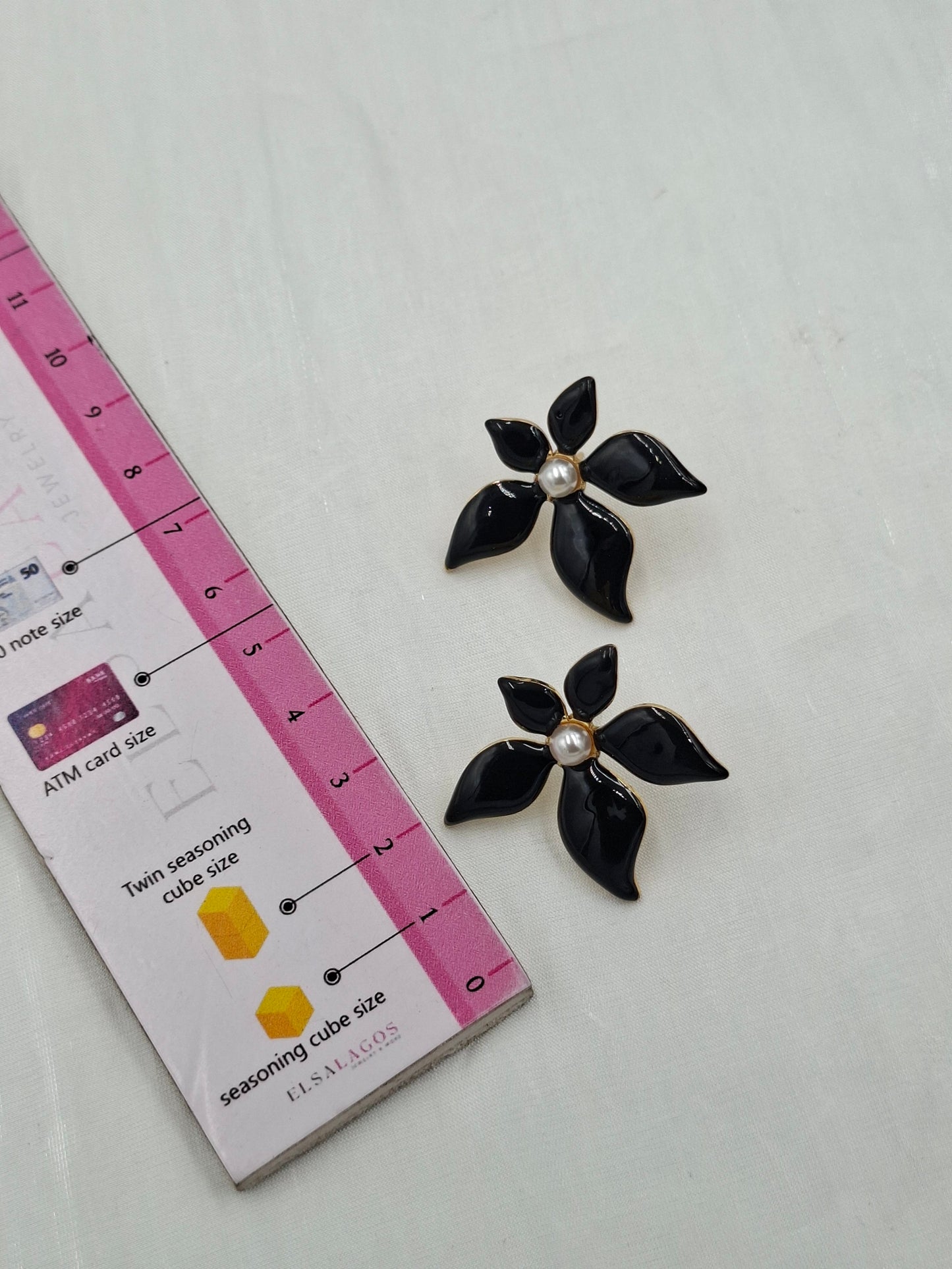 Black Lily Earrings