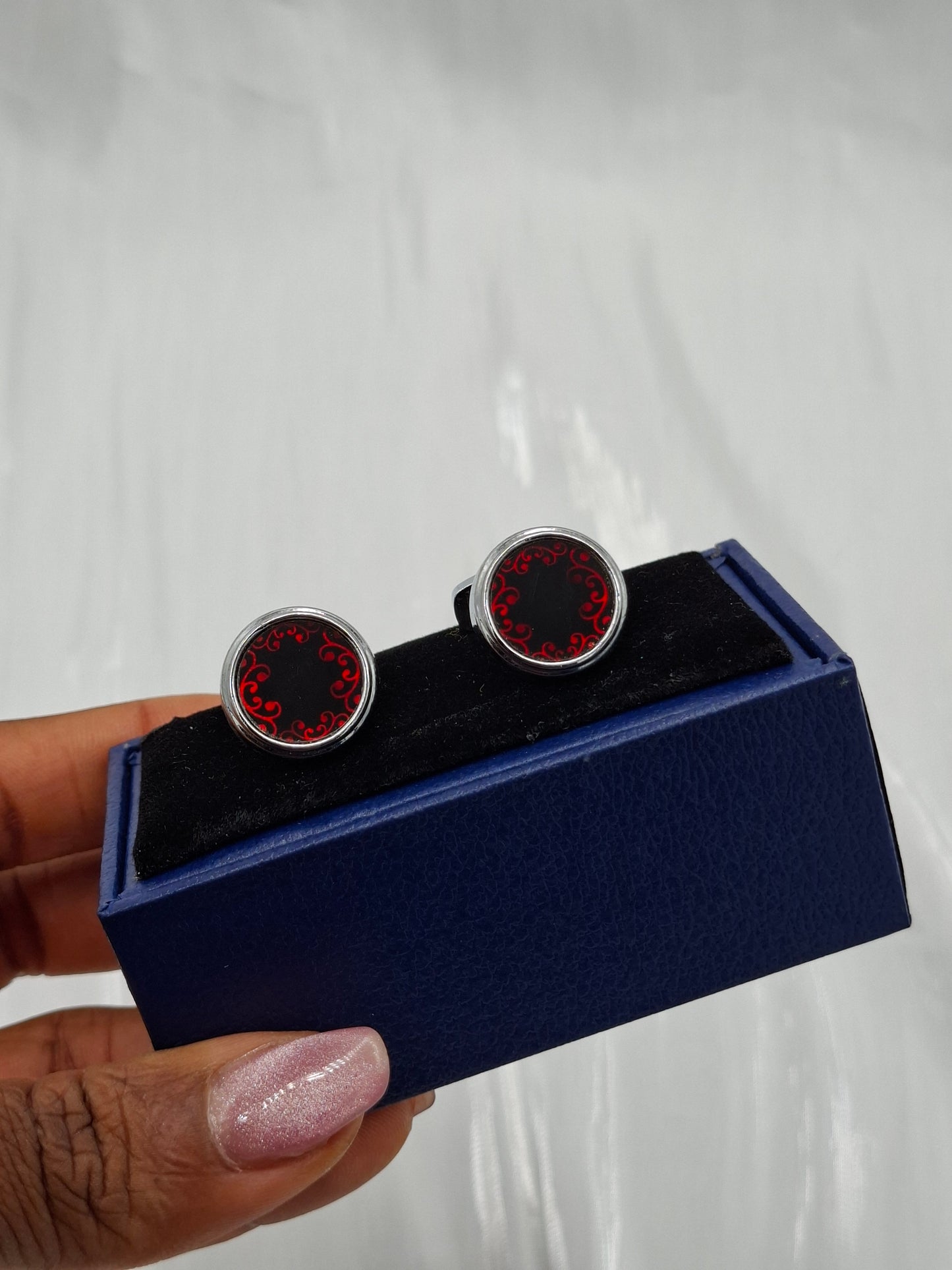 Red and Black Cufflinks