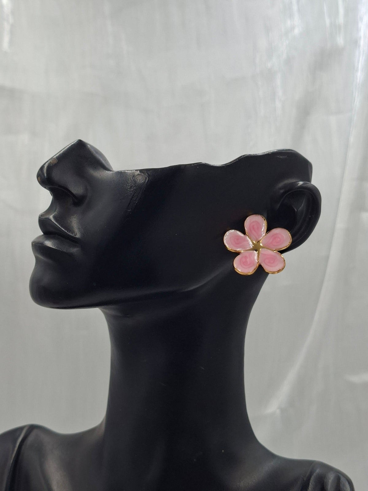Pink Floral Earrings
