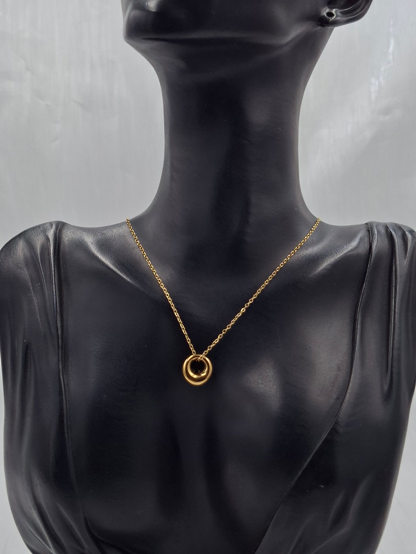 Gold Hoop Necklace
