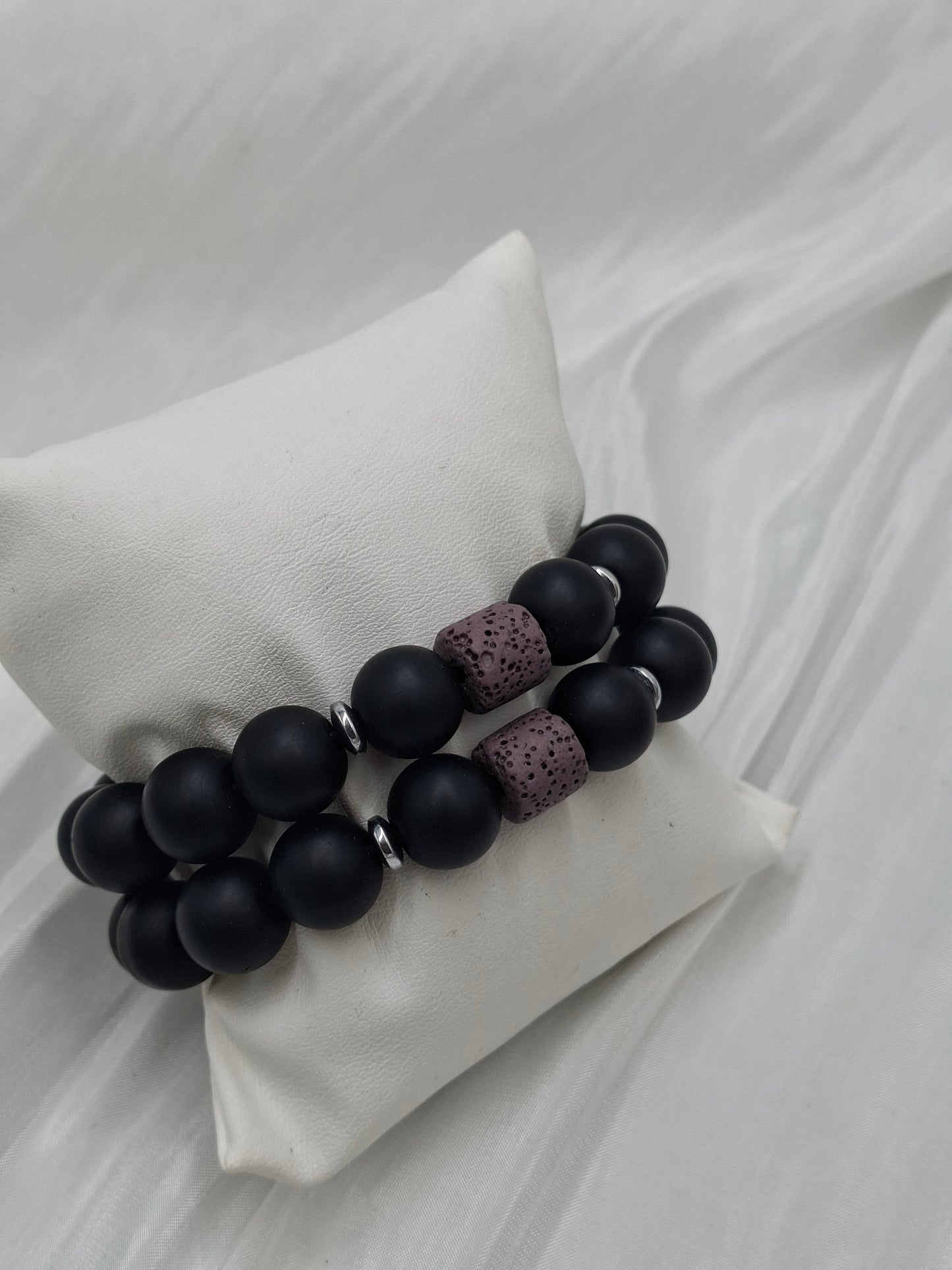 Plum Bead Bracelets