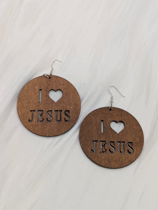 I love Jesus Earrings