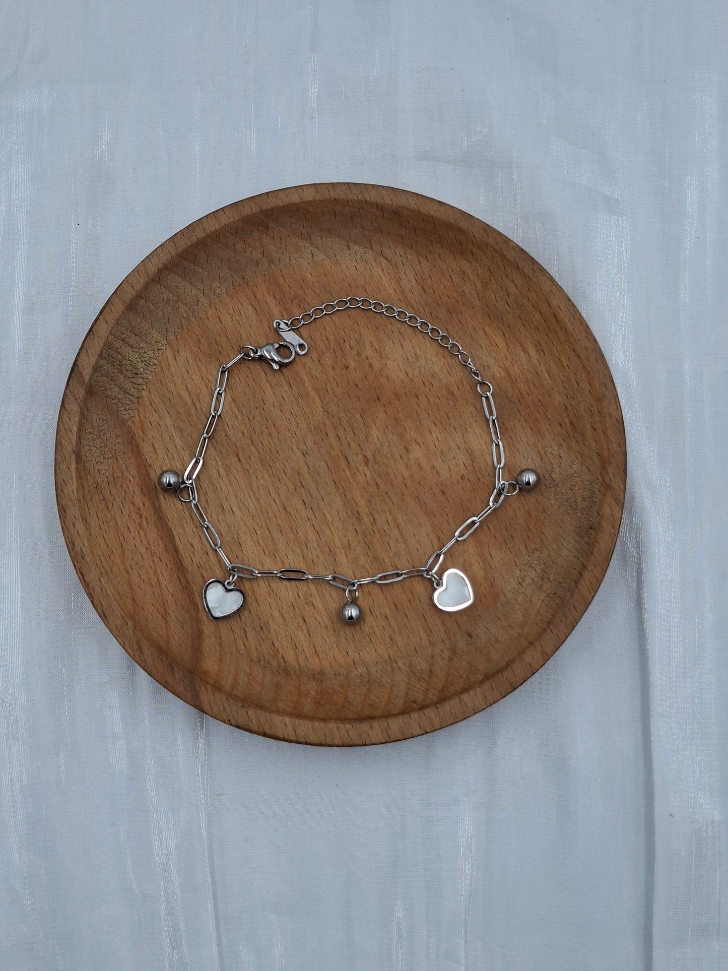Heart Charm Bracelet