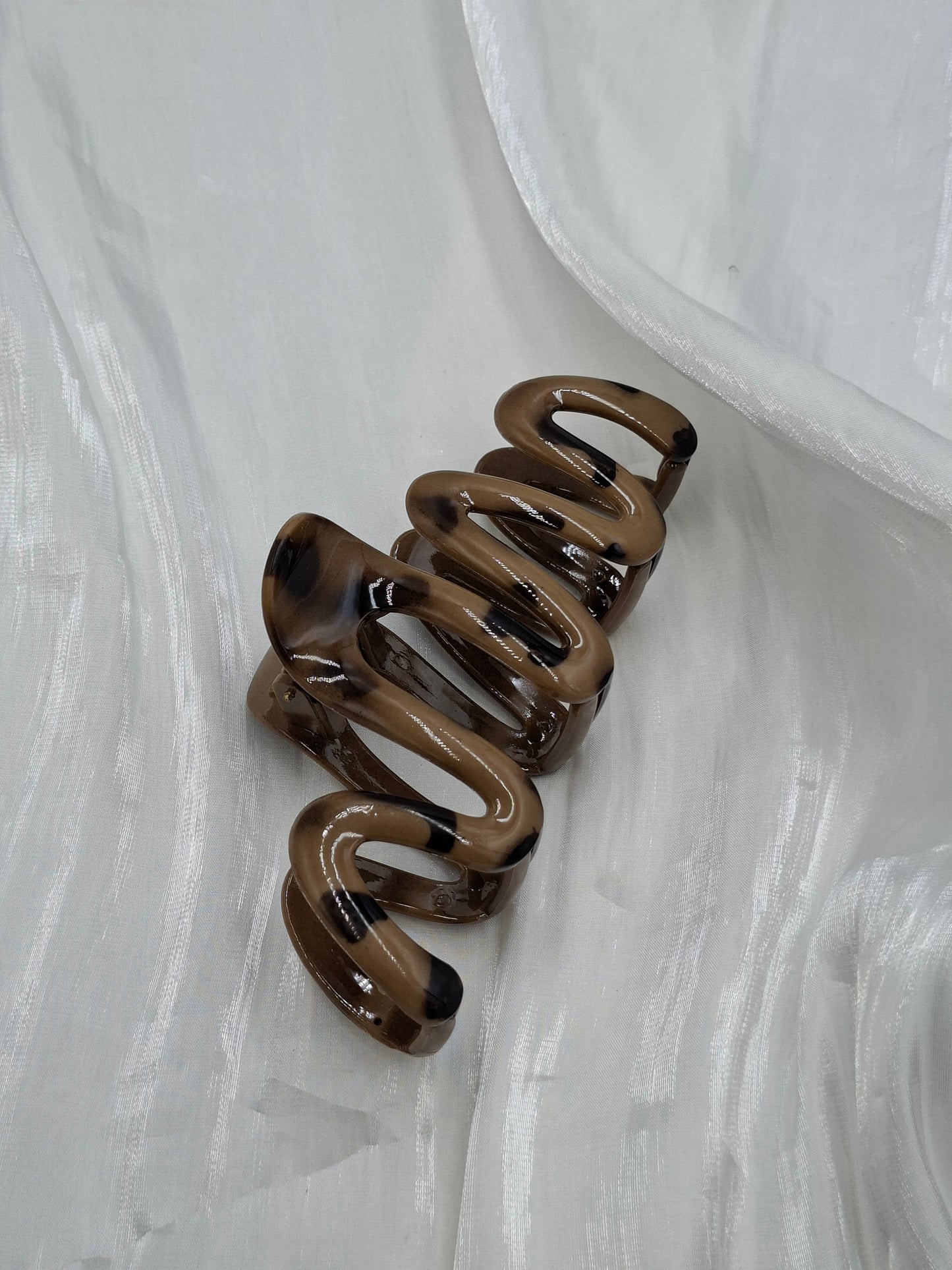 Mocha Claw Clip