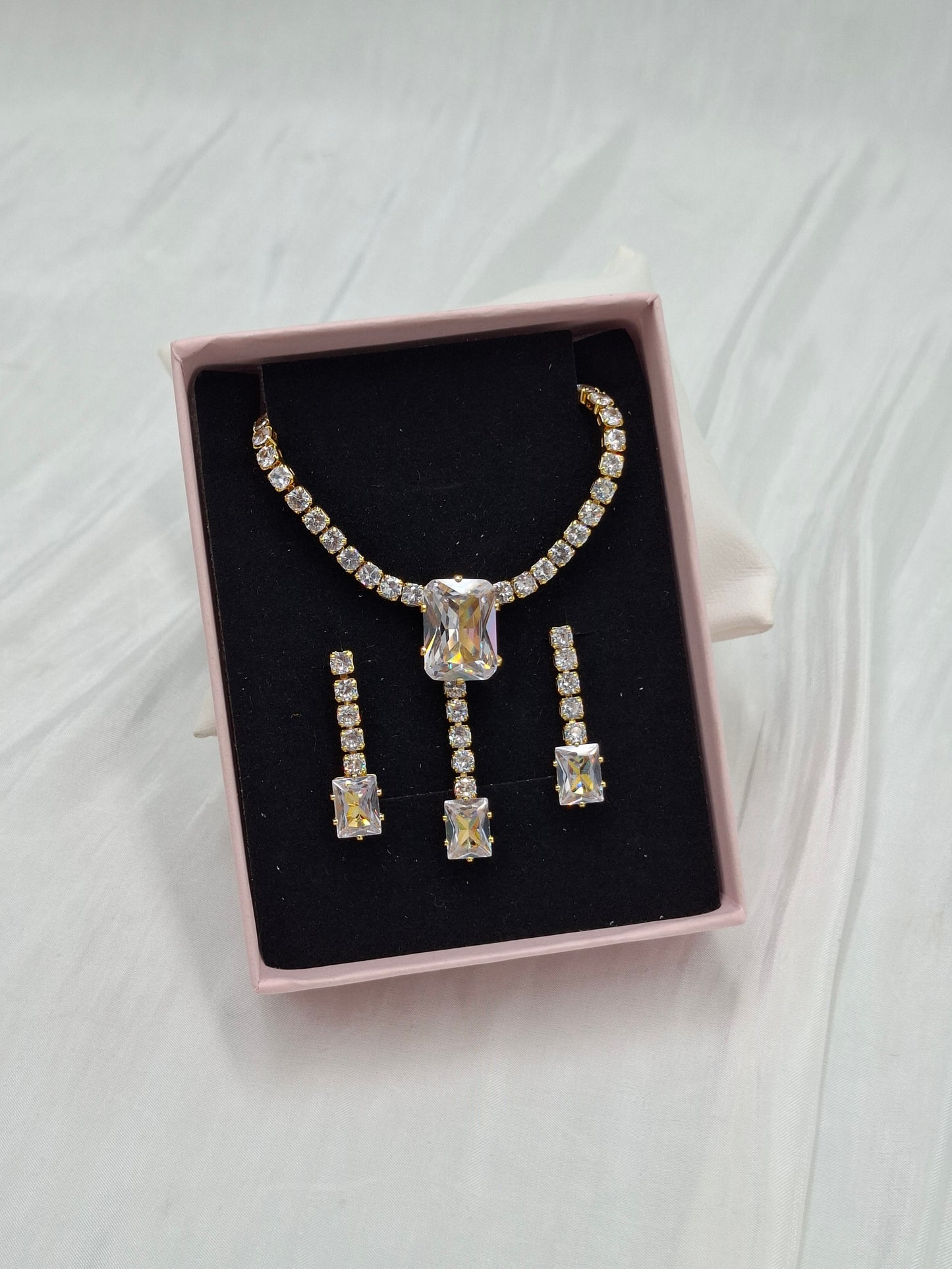 Radiant Tennis Necklace Set