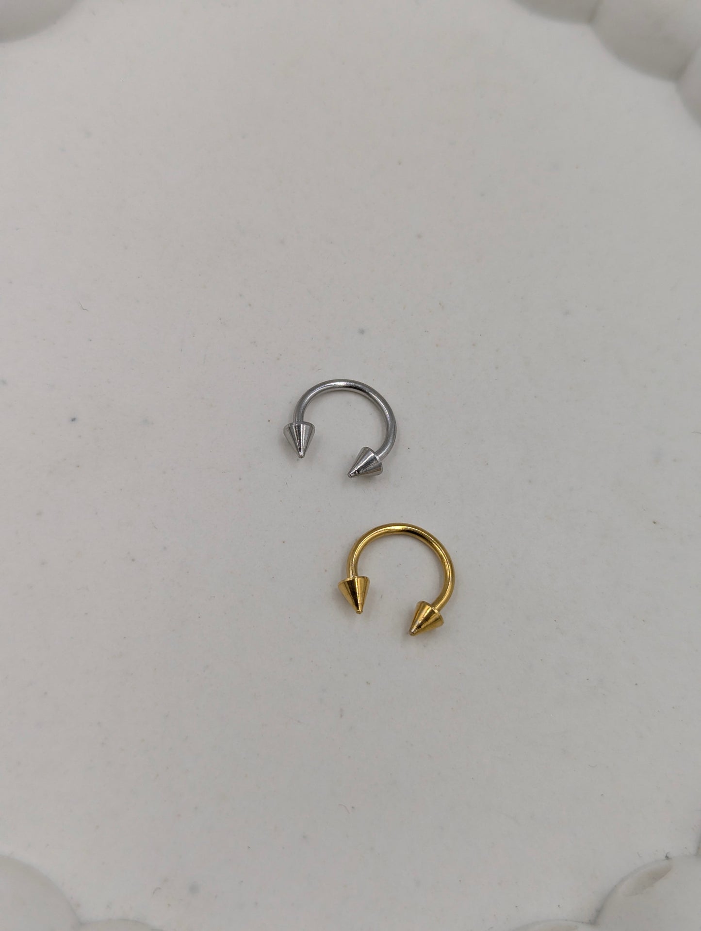 Circular Spiked Barbell Jewelry