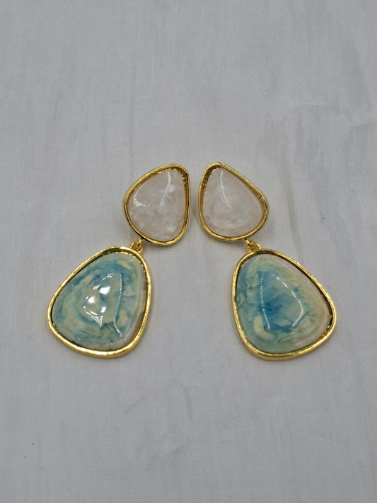 Double Teardrop Statement Earring